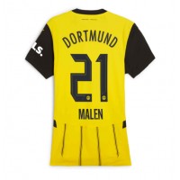 Borussia Dortmund Donyell Malen #21 Replika Hemmatröja Dam 2024-25 Kortärmad